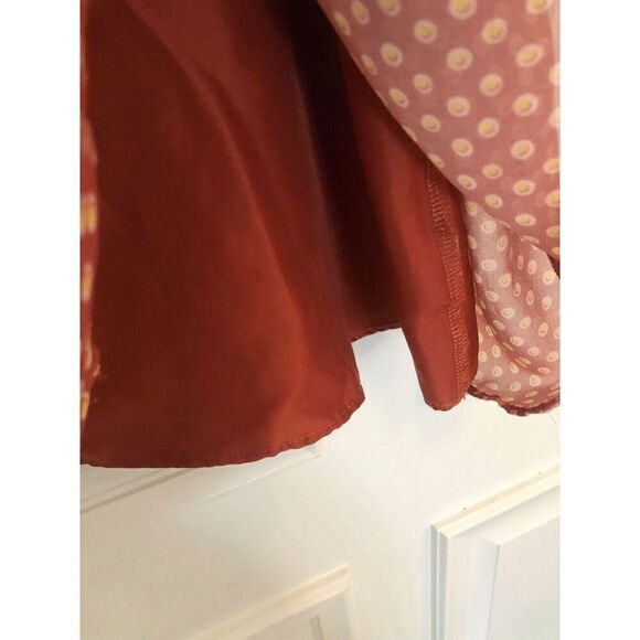 BCBGirl Chiffon Layered Print Dress Girls Size 14 - Picture 6 of 8